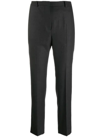 Incotex High-waisted Slim-fit Trousers In Grey