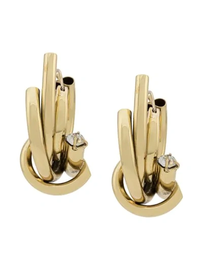 Ellery Linked-ring Hoop Earrings In Sm000 Gold