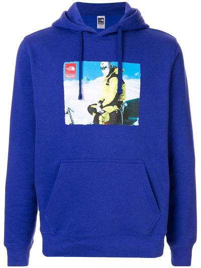 Supreme X The North Face Photo Hoodie In Blue