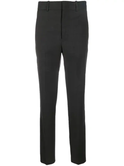 Isabel Marant Étoile Check Slim Fit Trousers In Grey
