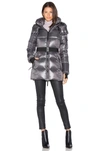 Sam Women's Soho Belted Down Puffer Jacket In Gunmetal