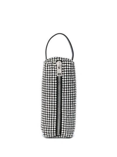 Alexander Wang Leather-trimmed Crystal-embellished Mesh Tote In White