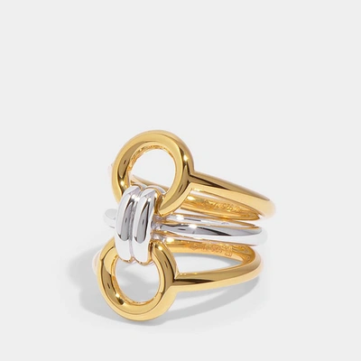 Charlotte Chesnais Tryptich Ring In Metallic