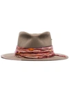 Nick Fouquet Banyan Fedora Hat In Brown