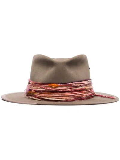 Nick Fouquet Banyan Fedora Hat In Brown