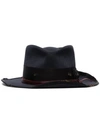 Nick Fouquet Root Trail Fedora Hat In Blue