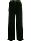 Aspesi Volour Wide Leg Trousers In Green