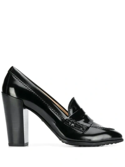 Tod's Loafer Style Pumps In Black