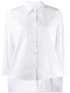 Patrizia Pepe Pointed Collar Shirt In White