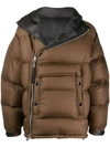 Tom Ford Oversized Padded Jacket In Brown