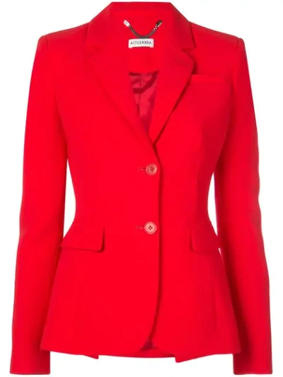 Altuzarra Fenice Cady Blazer In Red