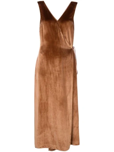 slim fit dress slacks Natasha Angel Sleeve Wrap Midi Dress In Black And Gold Velvet  Girl In Mind