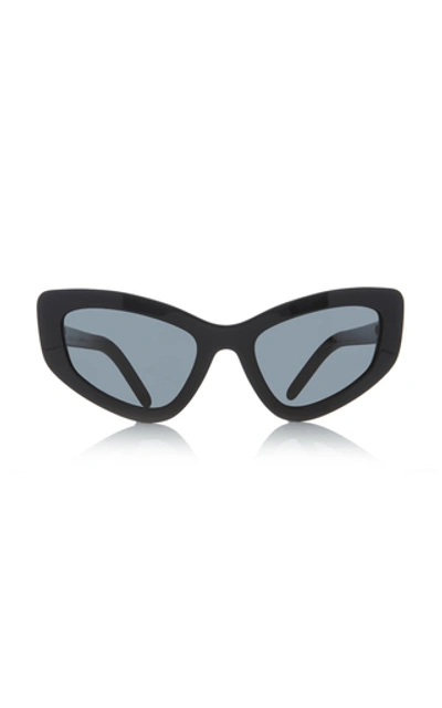 Prada Cat-eye Acetate Sunglasses In Black