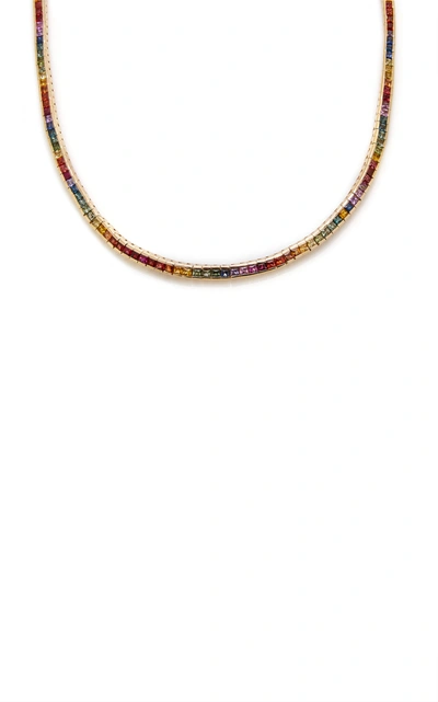 Mateo Women's Gold And Sapphire Necklace In Multi