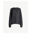 Acne Studios Dramatic Wool And Mohair-blend Jumper In Warm Charcoal