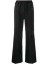 Acne Studios Pammy High-rise Wool And Mohair-blend Trousers In Black