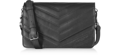 Lancaster Parisienne Matelasse Leather Shoulder Bag In Black