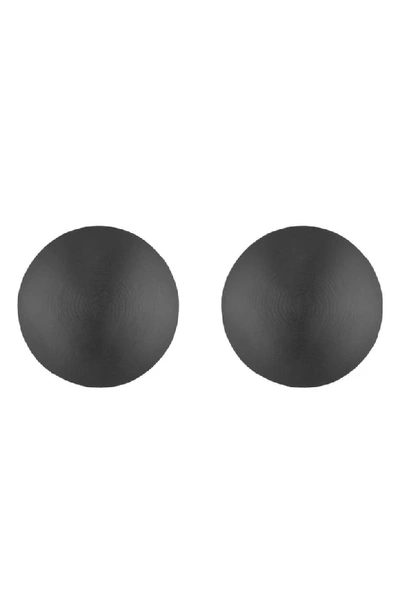 Alexis Bittar Medium Dome Lucite Clip-on Earrings In Black