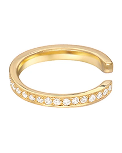 Zoe Lev Jewelry 14k Diamond 0.05ct Ear Cuff, Single In Gold