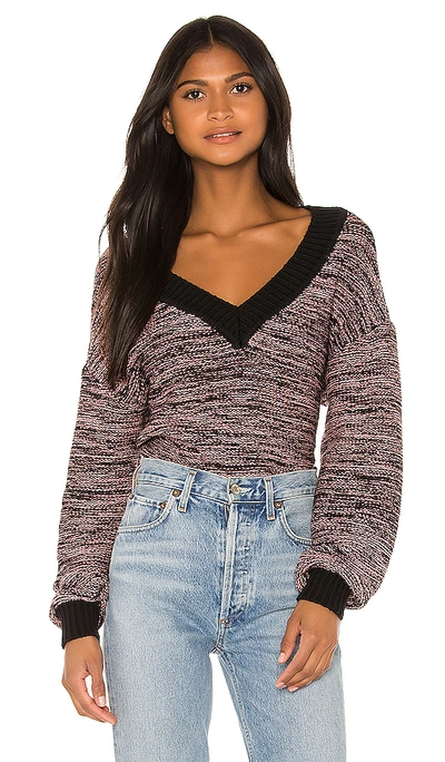 Lovers & Friends Freya Sweater In Pink & Black