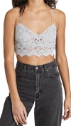 Free People Intimately Fp Ilektra Lace Bralette In Silver