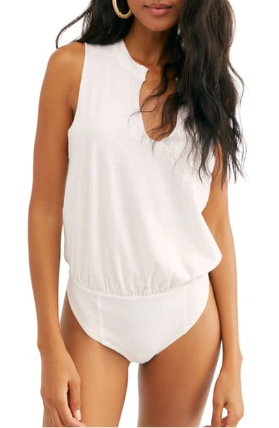 Free People In Your Pocket Bodysuit In White