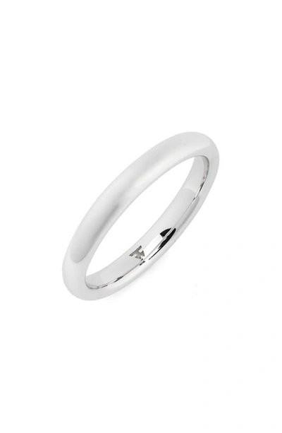 Tom Wood Slim Polished Classic Sterling Silver Band In 925 Sterling Silver