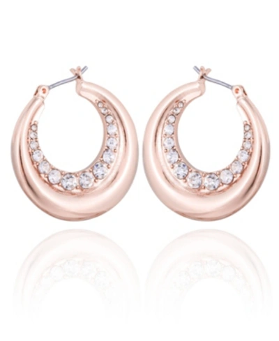 T Tahari T Tahrai Hoop Earring In Rose Gold