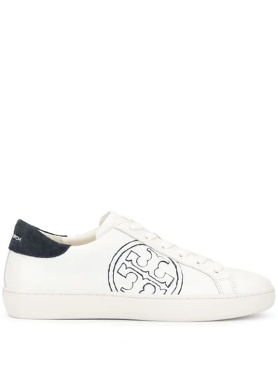 Tory Burch T-logo Low-top Sneakers In White