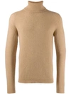 Roberto Collina Turtleneck Slim In Neutrals