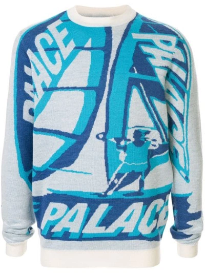 Palace Tri Snail Jumper In White
