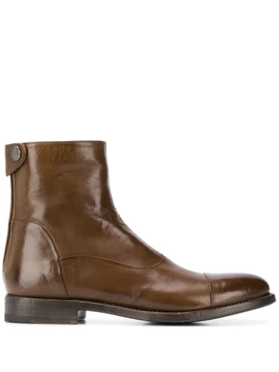 Alberto Fasciani Windy Ankle Boots In Brown