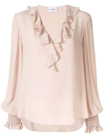 Dondup Ruffled Blouse In Pink