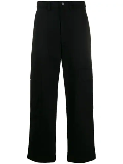 Valentino Cargo Panelled Trousers In Black