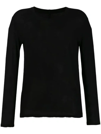 Zucca Longsleeved T-shirt In Black