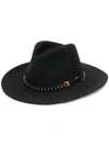 Woolrich Stitched Trim Fedora In 100