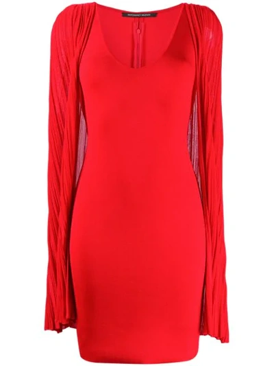 Antonino Valenti Agnese Cape Dress In Red