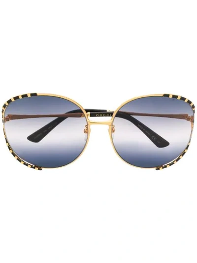 Gucci Oversized-sonnenbrille In Black