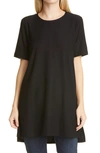 Eileen Fisher Women's Elbow-sleeve Stretch-tencel Tunic In Black