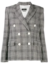 Isabel Marant Prince Of Wales Check Jacket In Black