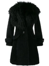 Elisabetta Franchi Oversized Coat - Black