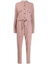 Isabel Marant Étoile Drawstring Jumpsuit In Rosewood