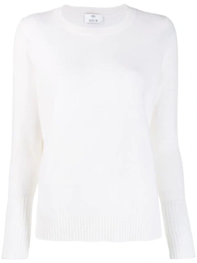 Allude Knitted Jumper In White