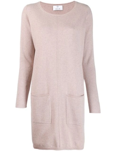 Allude Cashmere Jumper Dress In 662