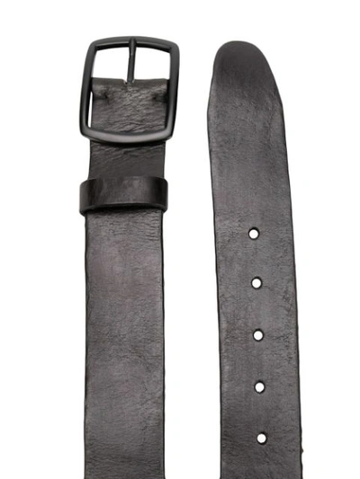 Dondup Plain Buckle Belt In Black