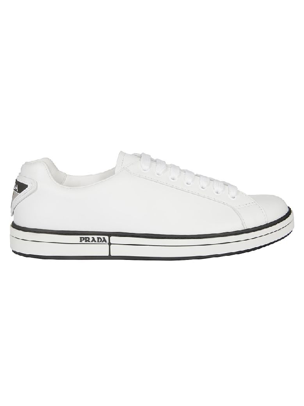 prada triangle logo sneakers