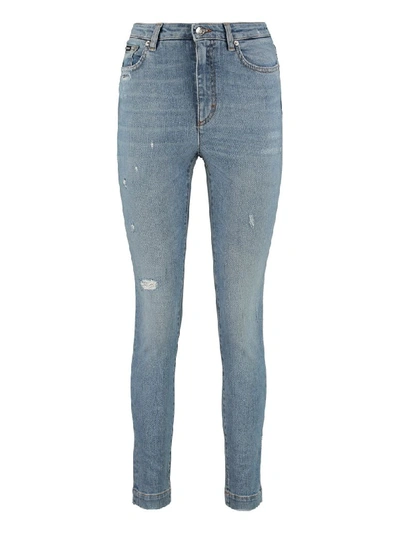 Dolce & Gabbana 5-pocket Audrey-fit Jeans In Denim