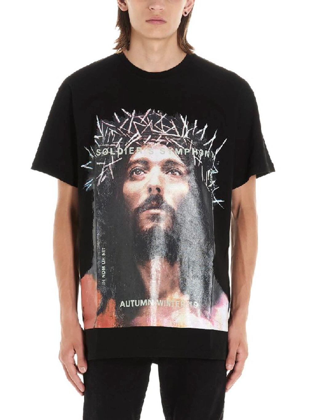 Tシャツ・カットソー IH NOM UH NIT T-SHIRT CLASSIC FIT WITH JESUS (45217) Ih Nom Uh Nit Jesus T-shirt In Black | ModeSens