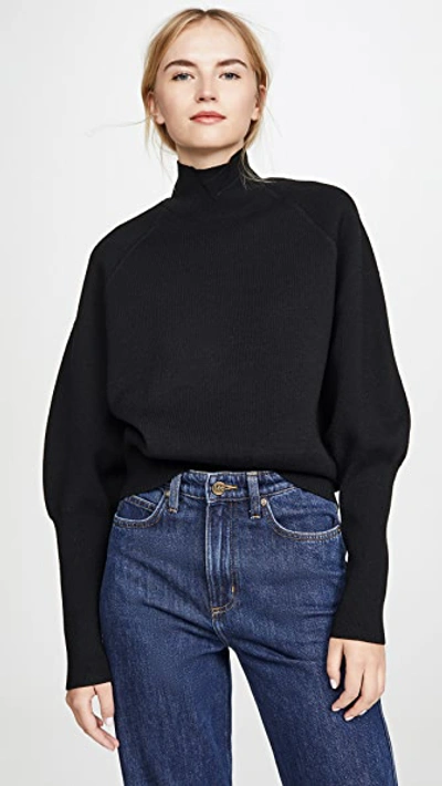 Acne Studios Kelenor Compact Merino Sweater In Black