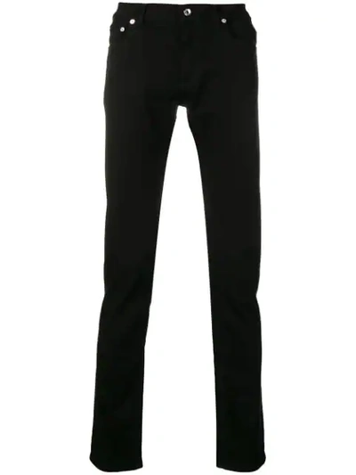 Dolce & Gabbana Straight Bootcut Jeans In Nero